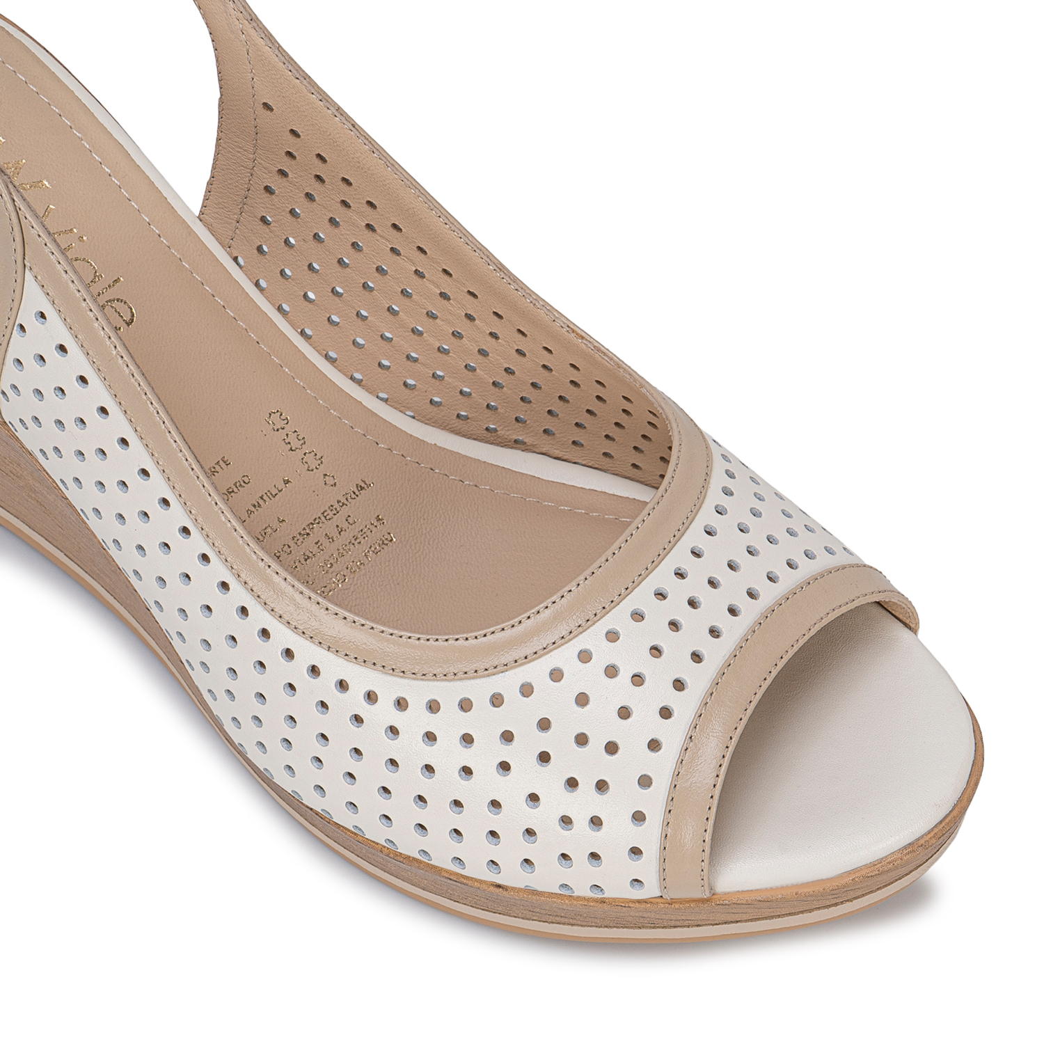 SANDALIA PEEP TOE CASUAL LINDA-2702 HUES/PELE VIALE CUERO - 3