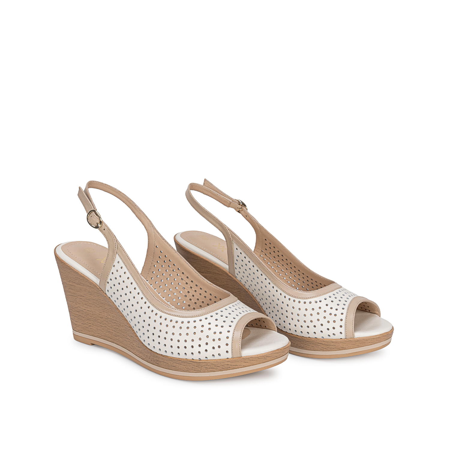SANDALIA PEEP TOE CASUAL LINDA-2702 HUES/PELE VIALE CUERO - 4
