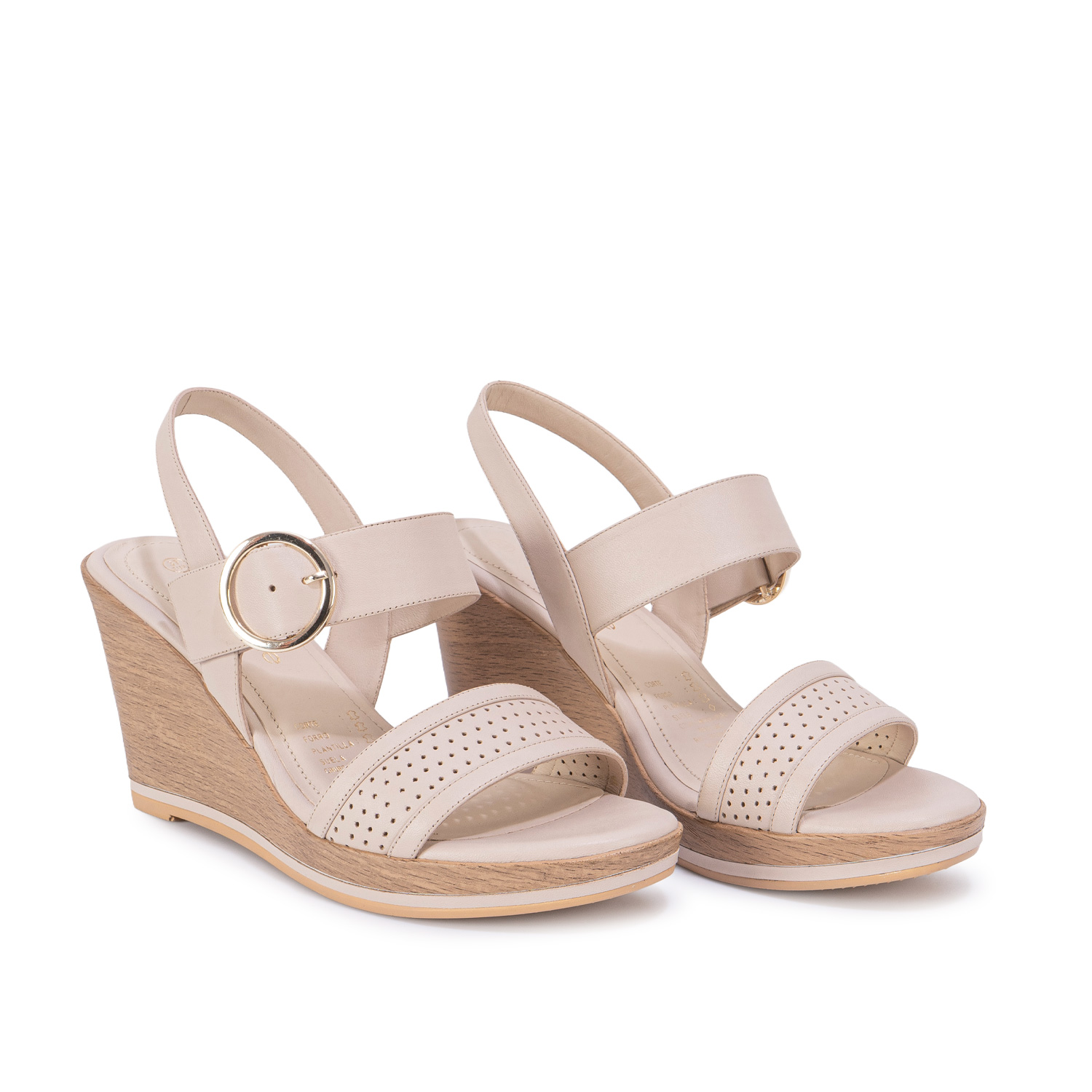 SANDALIA D'ORSAY CASUAL DAYA-2703 PALO/ROSA VIALE CUERO - 4