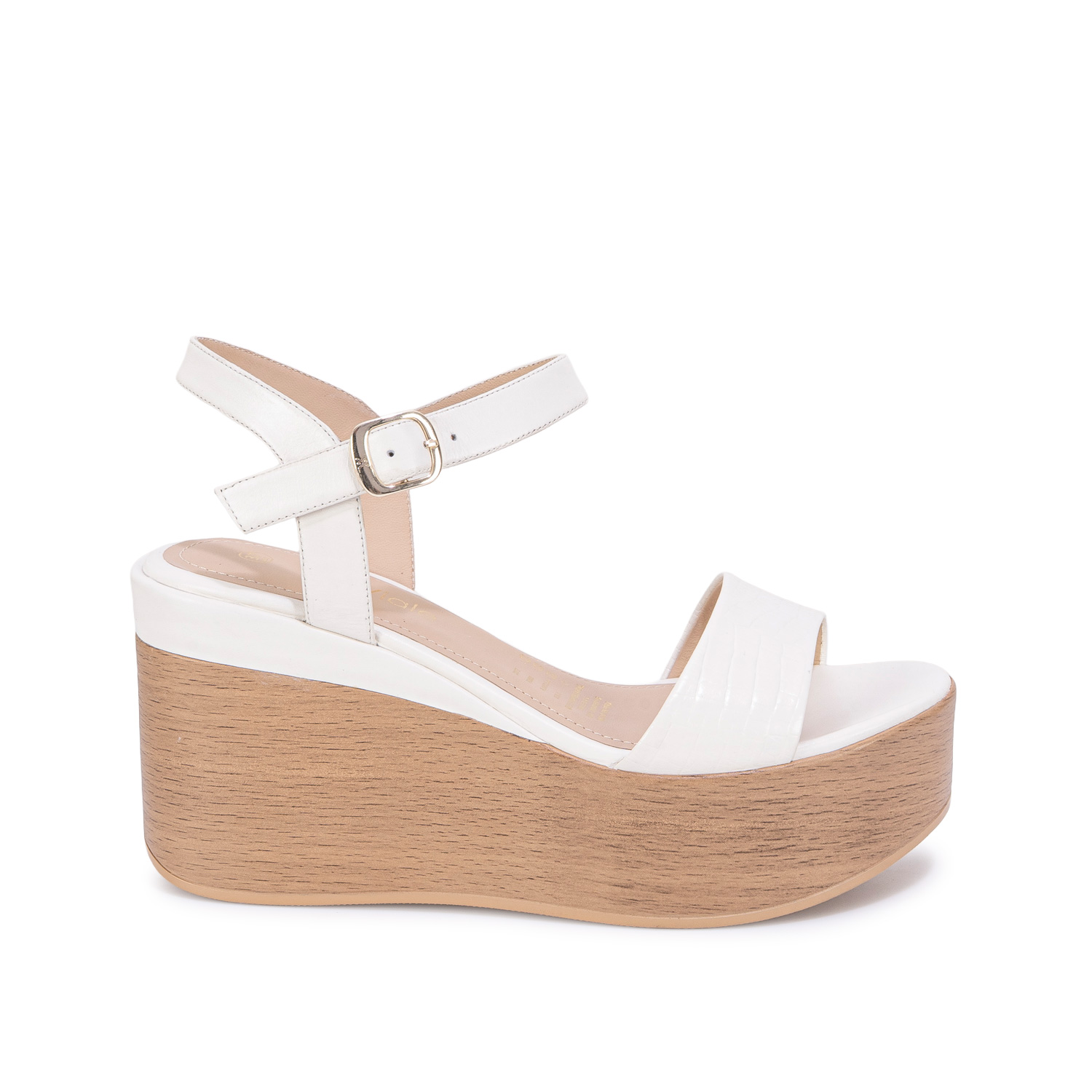 SANDALIA CASUAL LINDA-2705 BLANCO SOF VIALE CUERO - 1