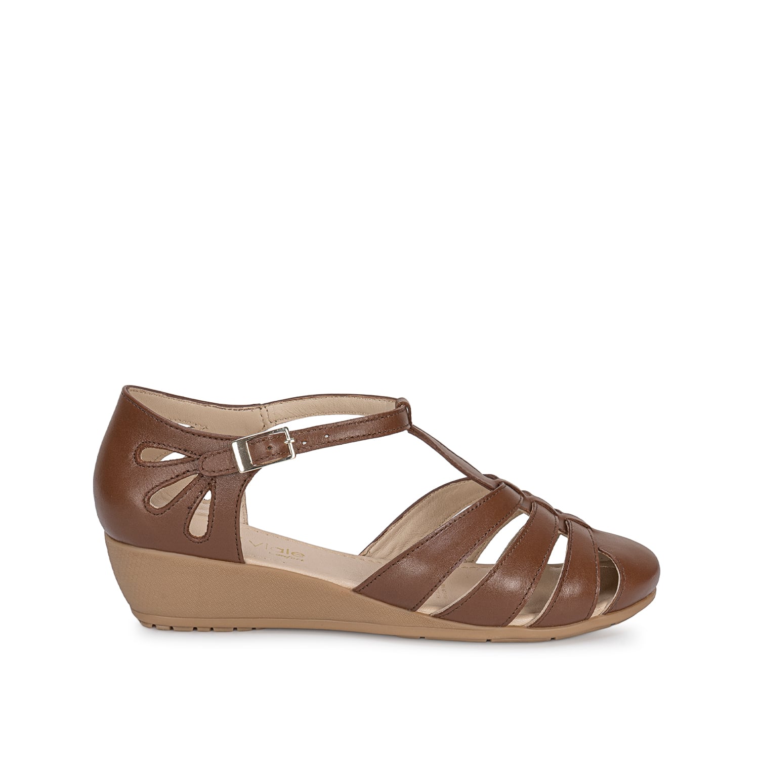 SANDALIA CANASTA CASUAL DK-2703 RON VIALE CUERO - 1