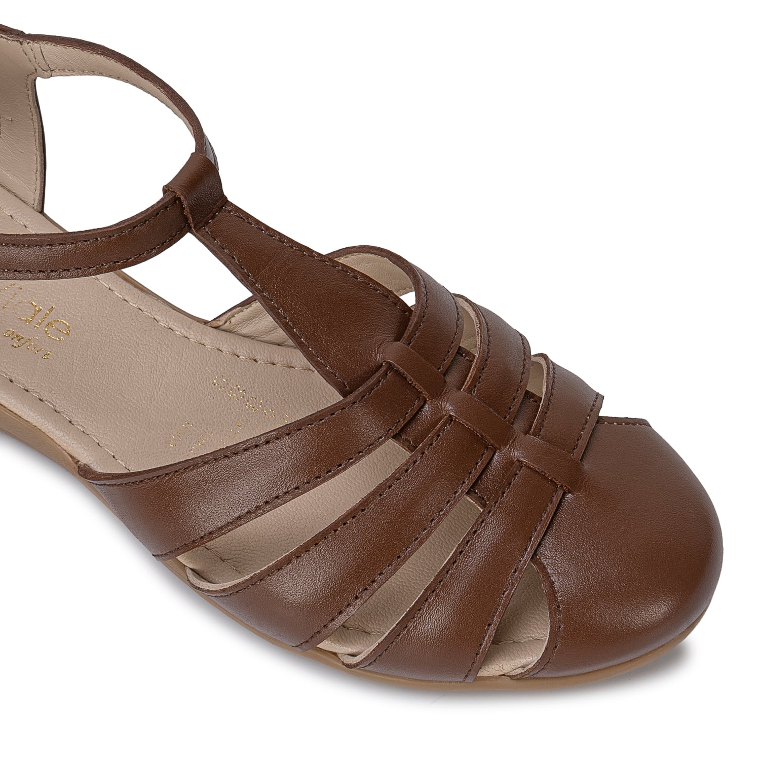 SANDALIA CANASTA CASUAL DK-2703 RON VIALE CUERO - 3