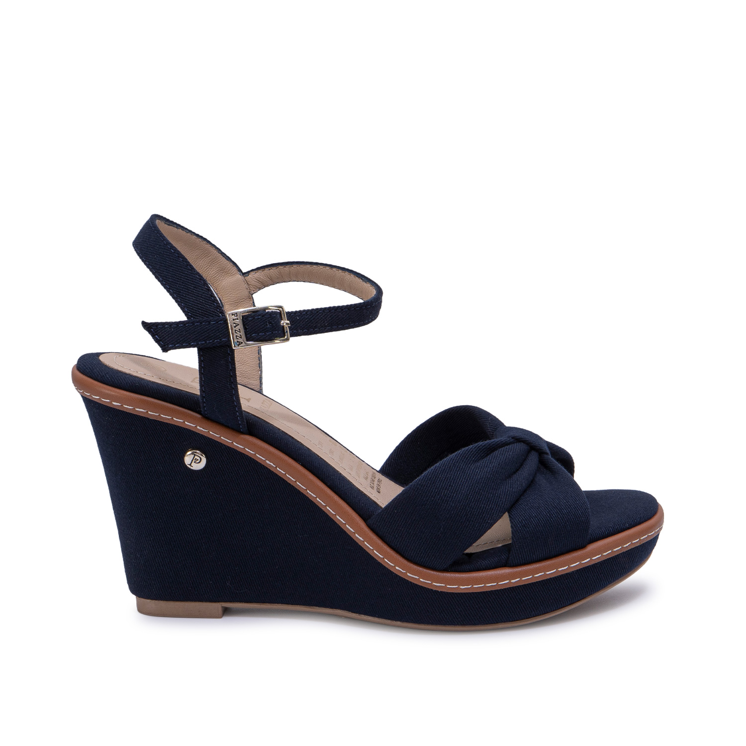 SANDALIA D'ORSAY CASUAL WAL-2712 AZUL PIAZZA - 1