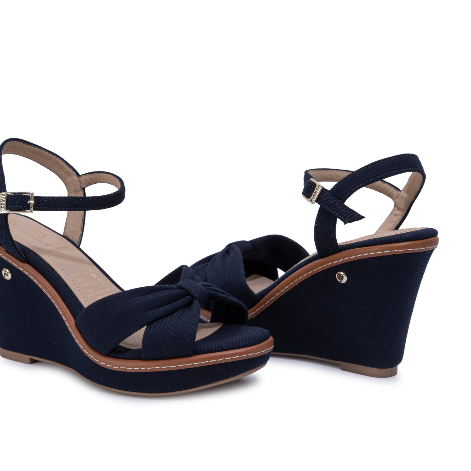 SANDALIA D'ORSAY CASUAL WAL-2712 AZUL PIAZZA - 2