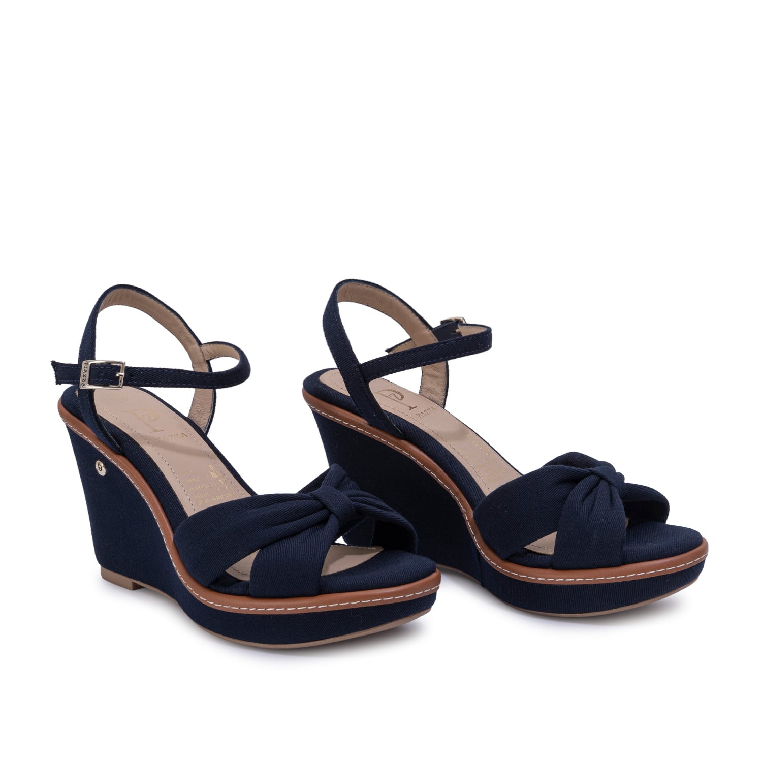 SANDALIA D'ORSAY CASUAL WAL-2712 AZUL PIAZZA - 4