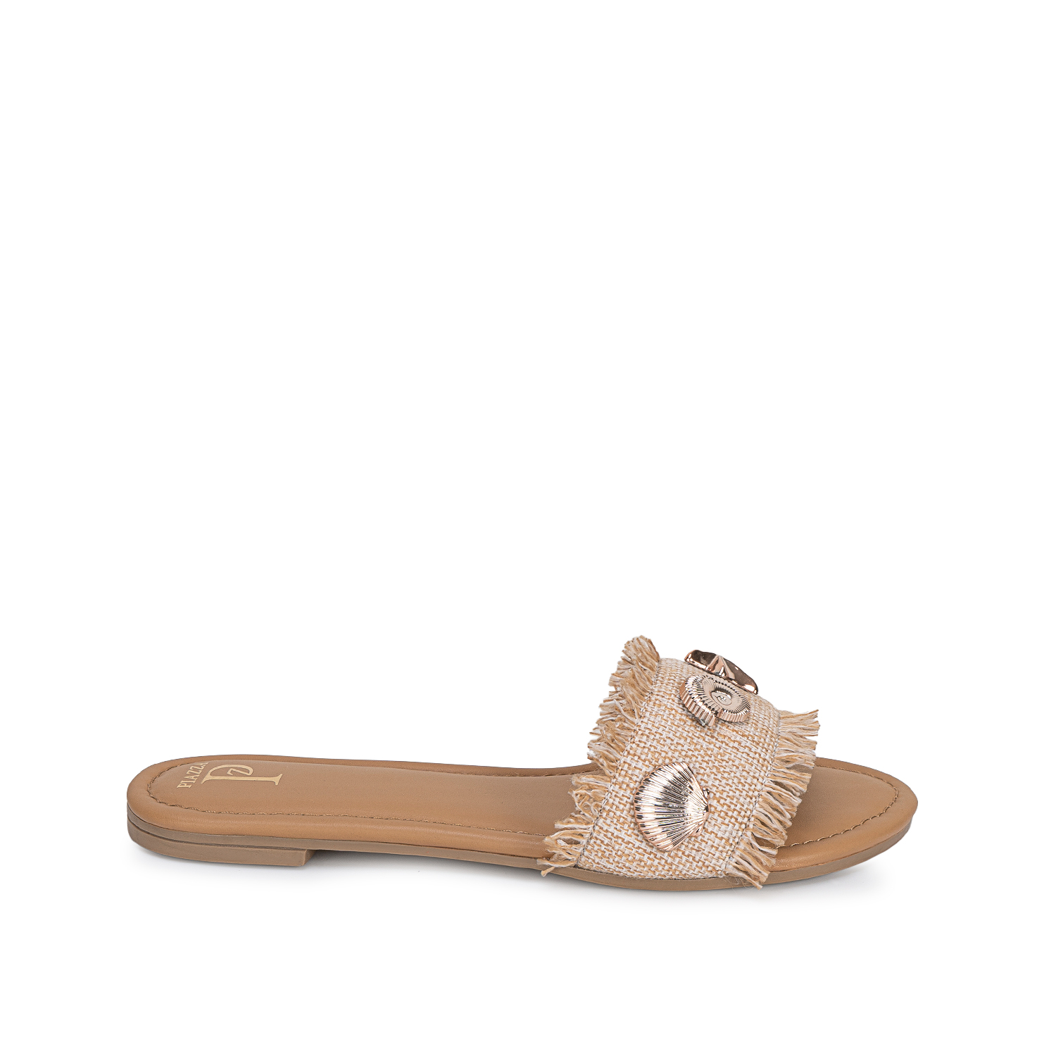 SANDALIA SLIDE CASUAL CESI-2707 BEIGE PIAZZA - 1