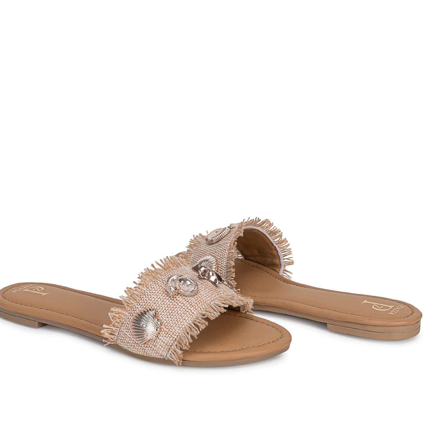SANDALIA SLIDE CASUAL CESI-2707 BEIGE PIAZZA - 2