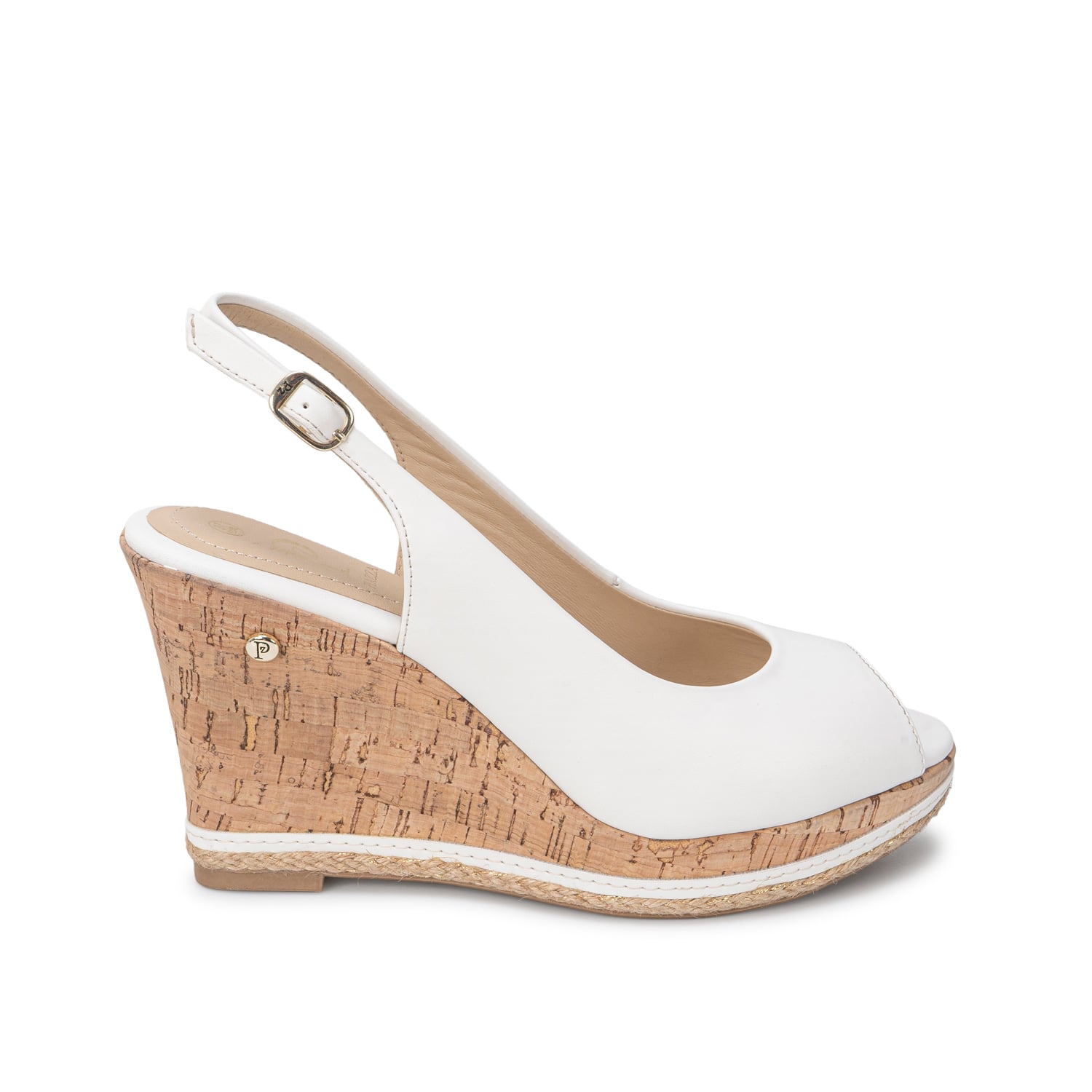 SANDALIA PEEP TOE CASUAL WAL-2708 BLANCO PIAZZA - 1
