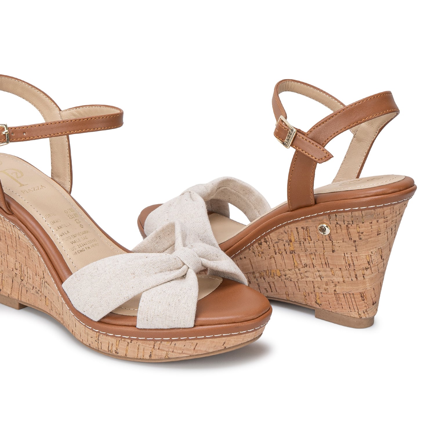 SANDALIA D'ORSAY CASUAL WAL-2712 HUESO PIAZZA - 2
