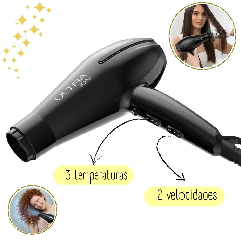 SECADORA CABELLO GAMA ULTRA ION 2200W PROFESIONAL SALON EXCLUSIVE - 2