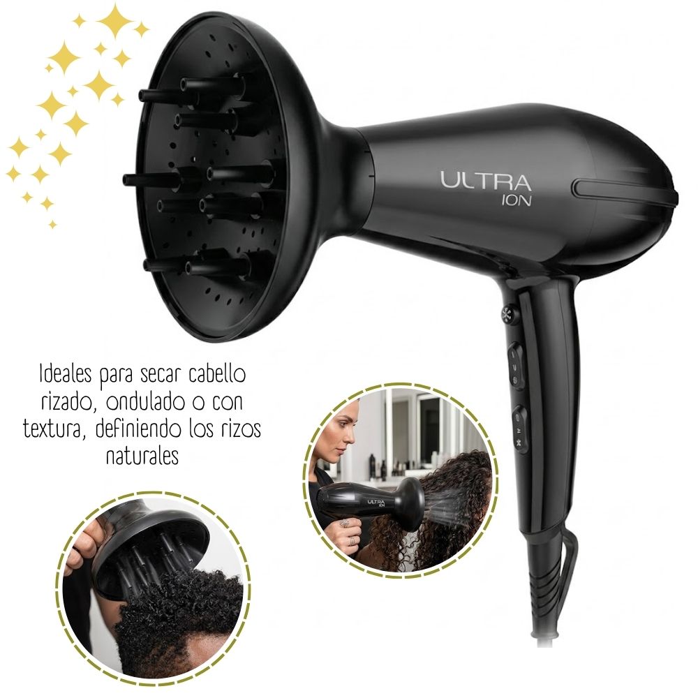 SECADORA CABELLO GAMA ULTRA ION 2200W PROFESIONAL SALON EXCLUSIVE - 3