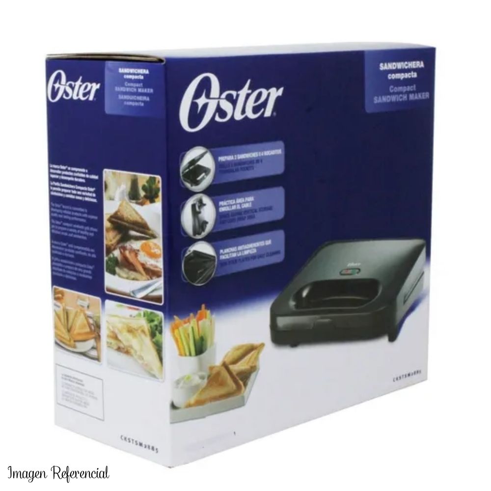 SANDWICHERA MAKER OSTER COMPACTA - NEGRO - 4
