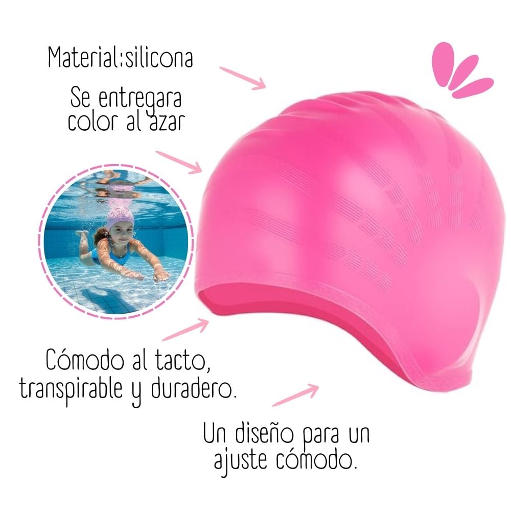 GORRO 4545 CON OREJA NATACION-RM - 2
