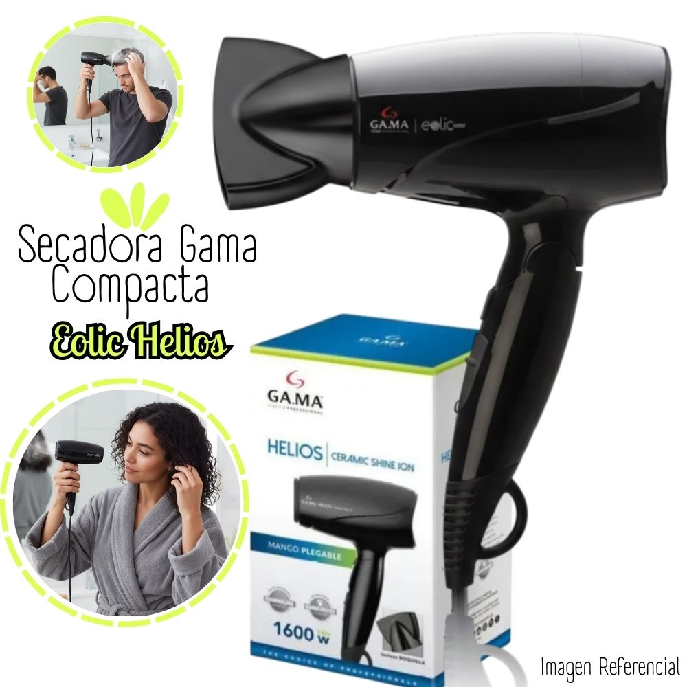 SECADORA CABELLO GAMA BECH0000002741 1600W HELIOS - 1