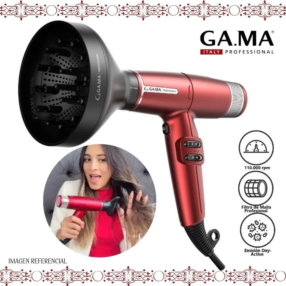 SECADORA CABELLO GAMA BECHD0000002998 PROFESIONAL IQ LITE RED - 4