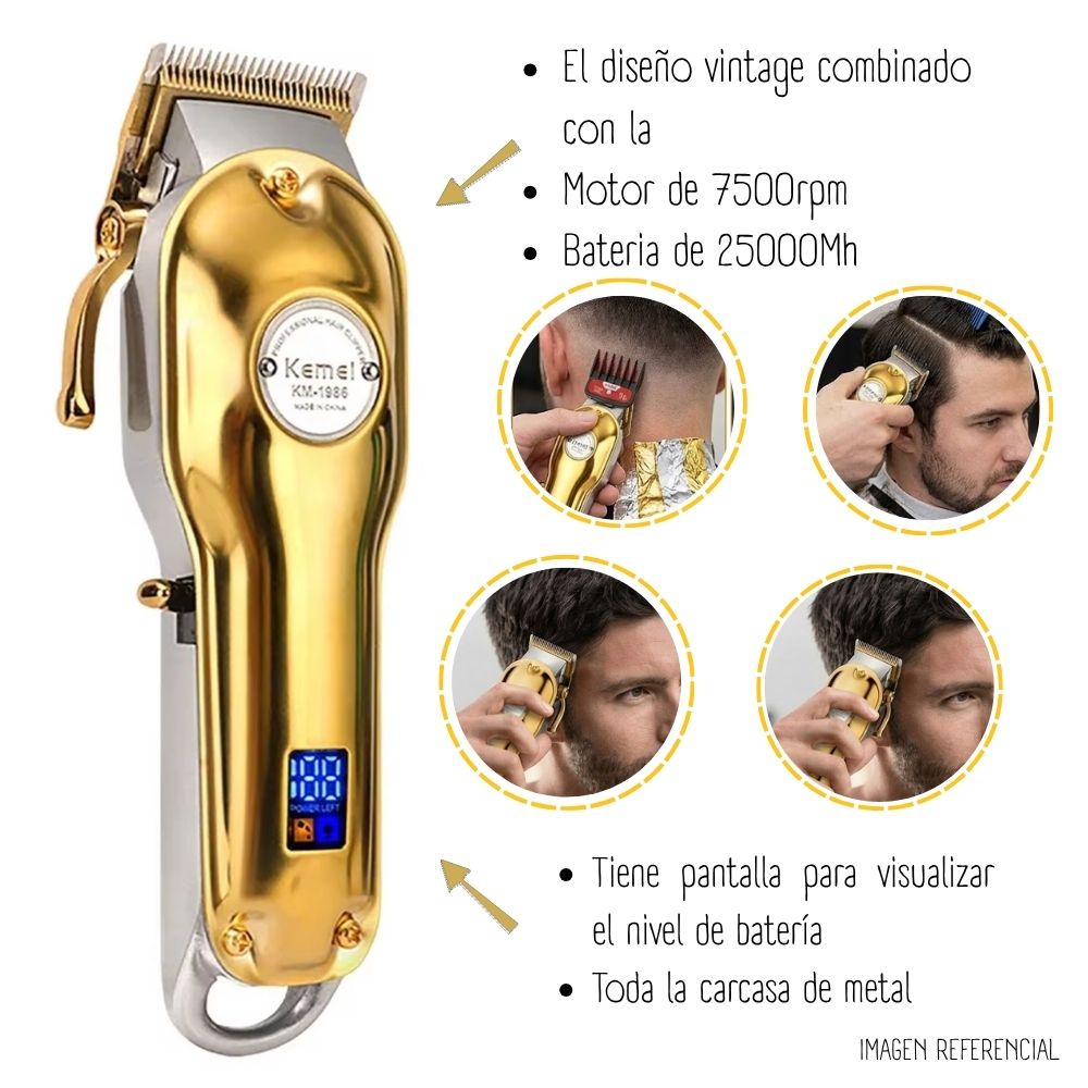 MAQUINA DE CORTAR CABELLO KEMEI KM-1986 KM 1986 - 3