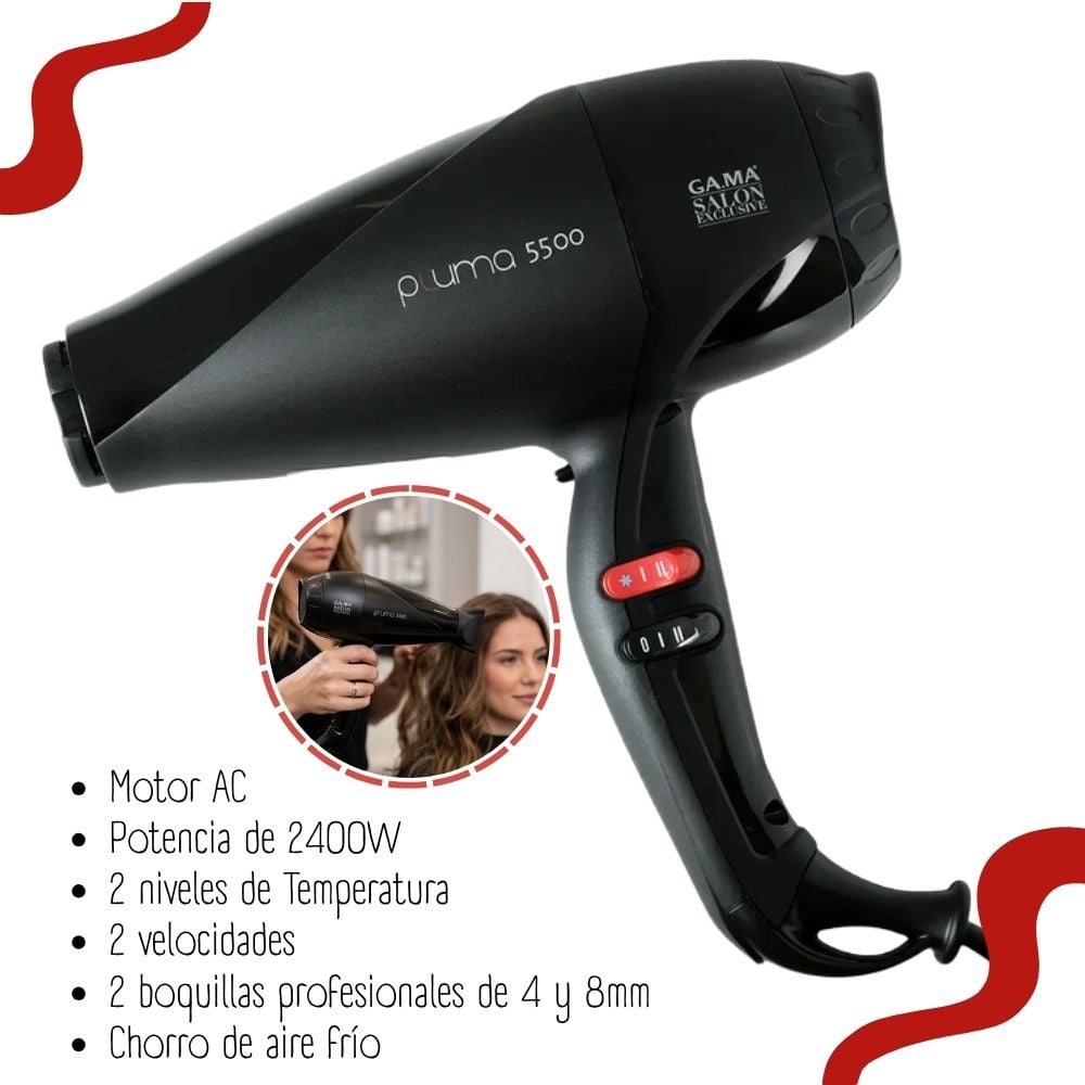 SECADORA GAMA PROFESIONAL 5500 PLUMA OXY-ACTIVE - 2