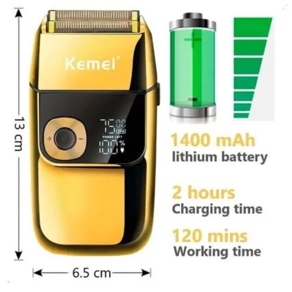 SHAVER KEMEI DIGITAL C/PATILLERO 2 EN 1 KM2028 - 3