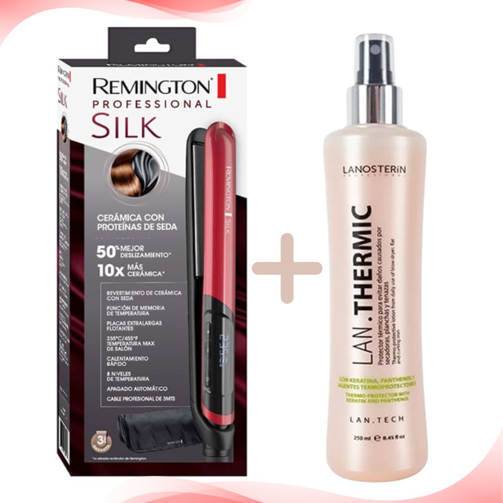 ALISADORA REMINGTON SILK S9600 + CEPILLO + TERMO PROTECTOR - 6