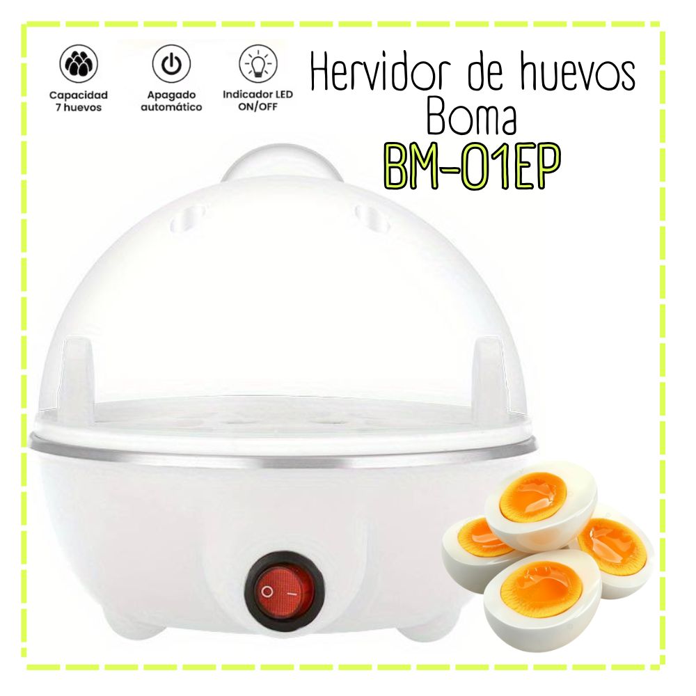 HERVIDOR DE HUEVOS AL VAPOR BLANCO BM-01EP - 1