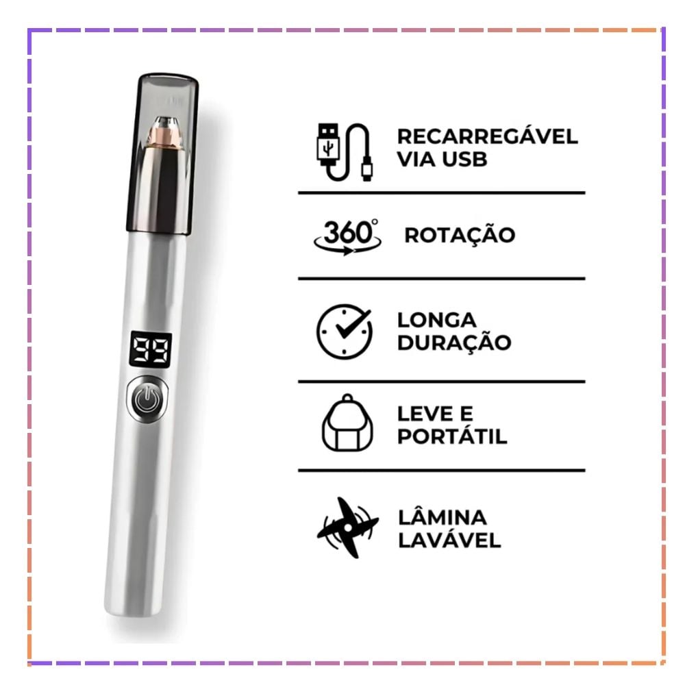 DEPILADORA DE CEJA RECARGABLE - 4