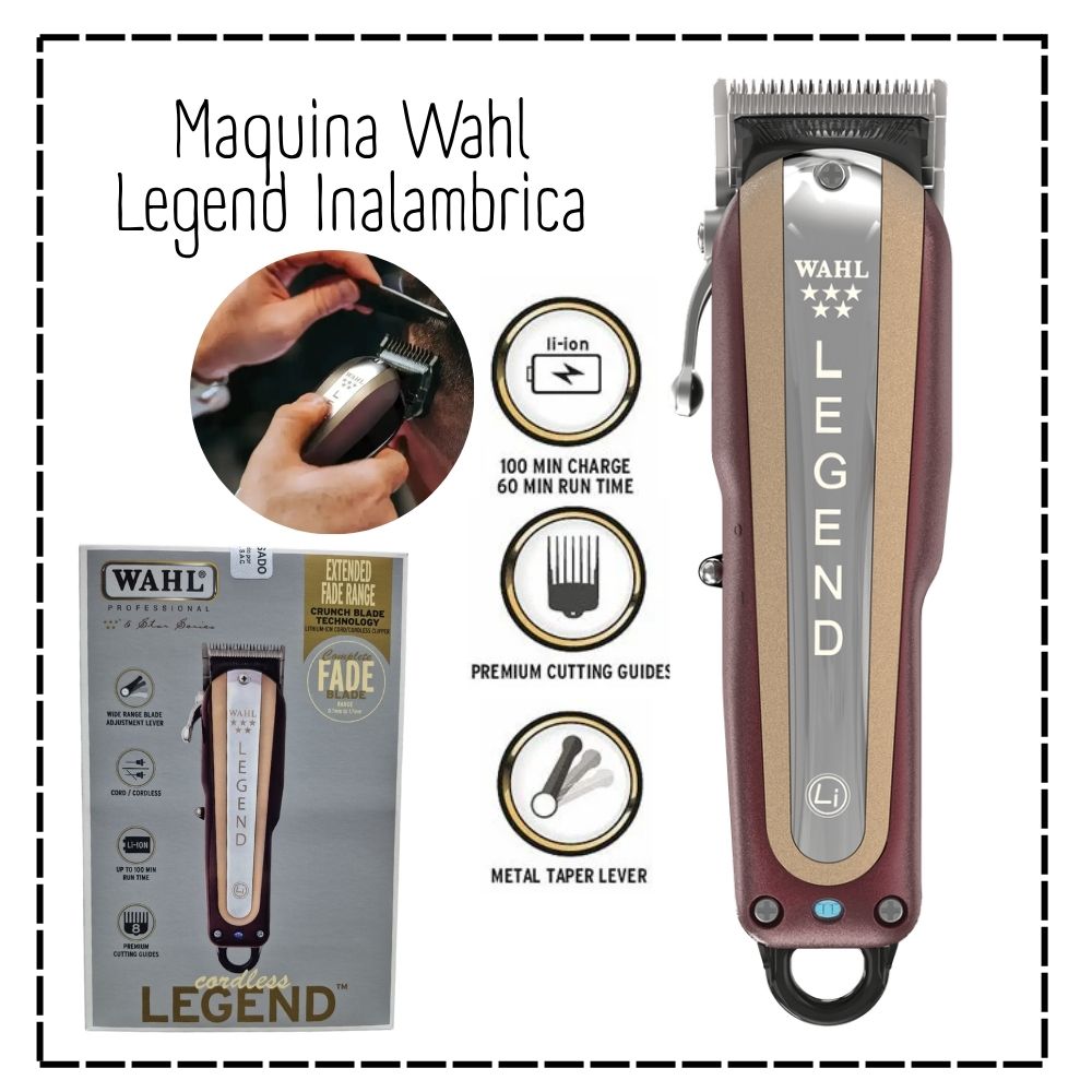 MAQUINA PROFESIONAL  WAHL CORDLESS LEGEND INALAMBRICA 08594-008 - 1
