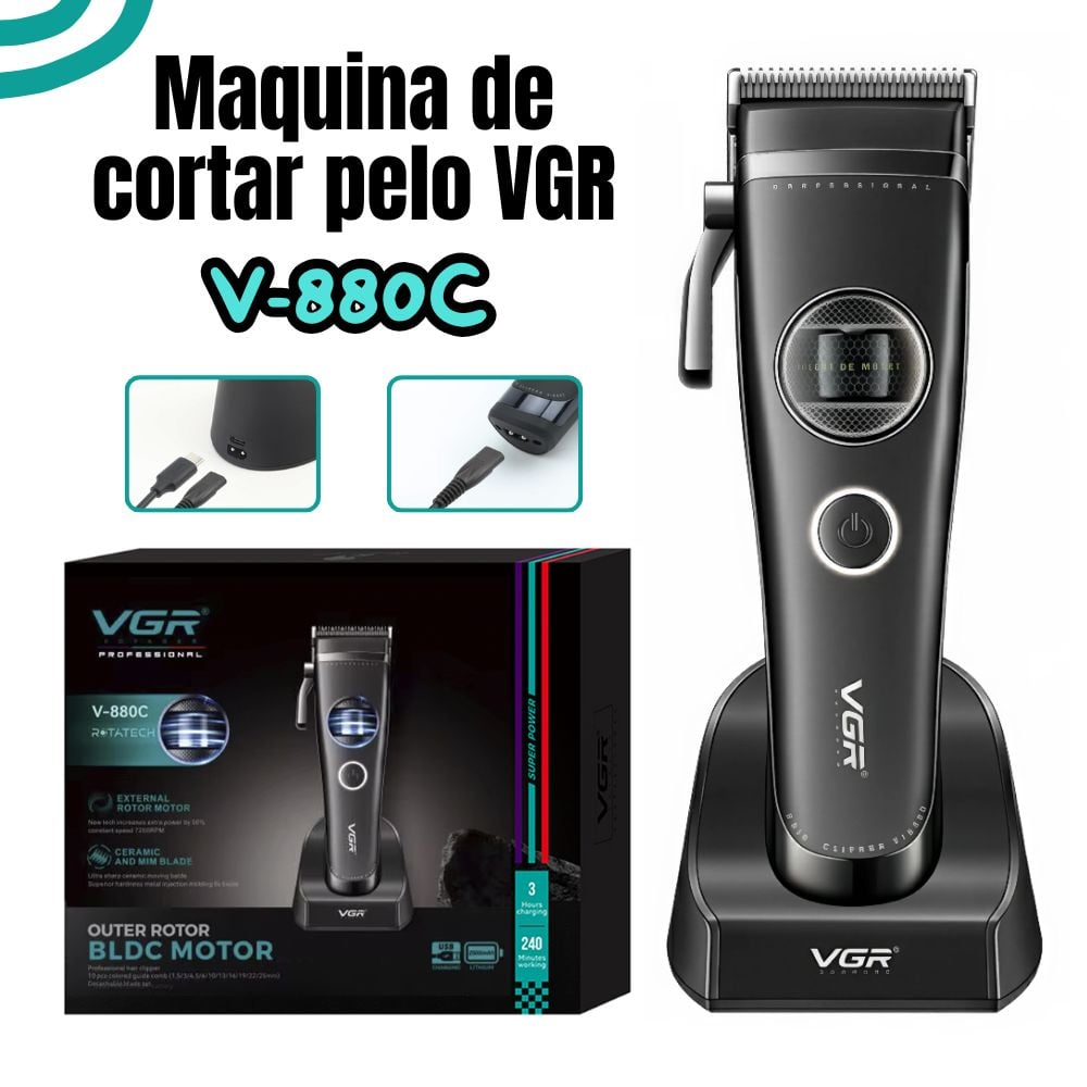 MÁQUINA DE CORTAR PELO VGR V-880C - 1