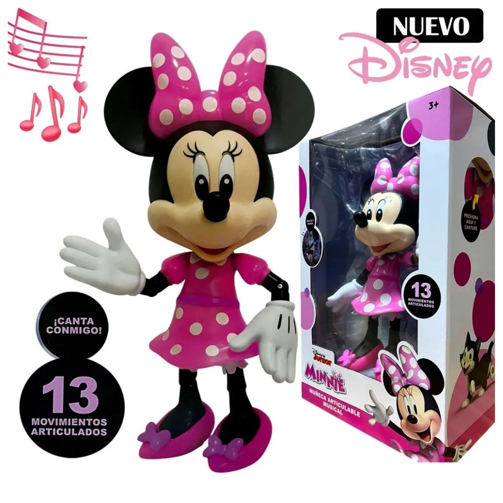 MUÑECA MINNIE MOUSE ARTICULABLE CON LUZ Y SONIDO M1-MMK - 3
