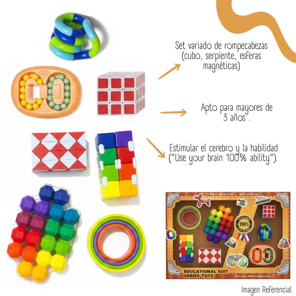 SET DE 7 JUGUETES SENSORIALES EDUCATIVOS - 2