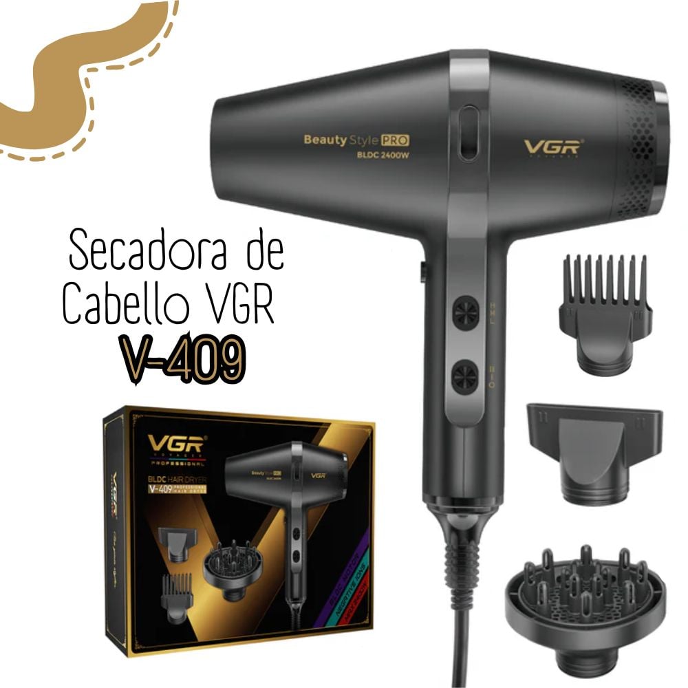 SECADORA DE CABELLO VGR V-409 - 1