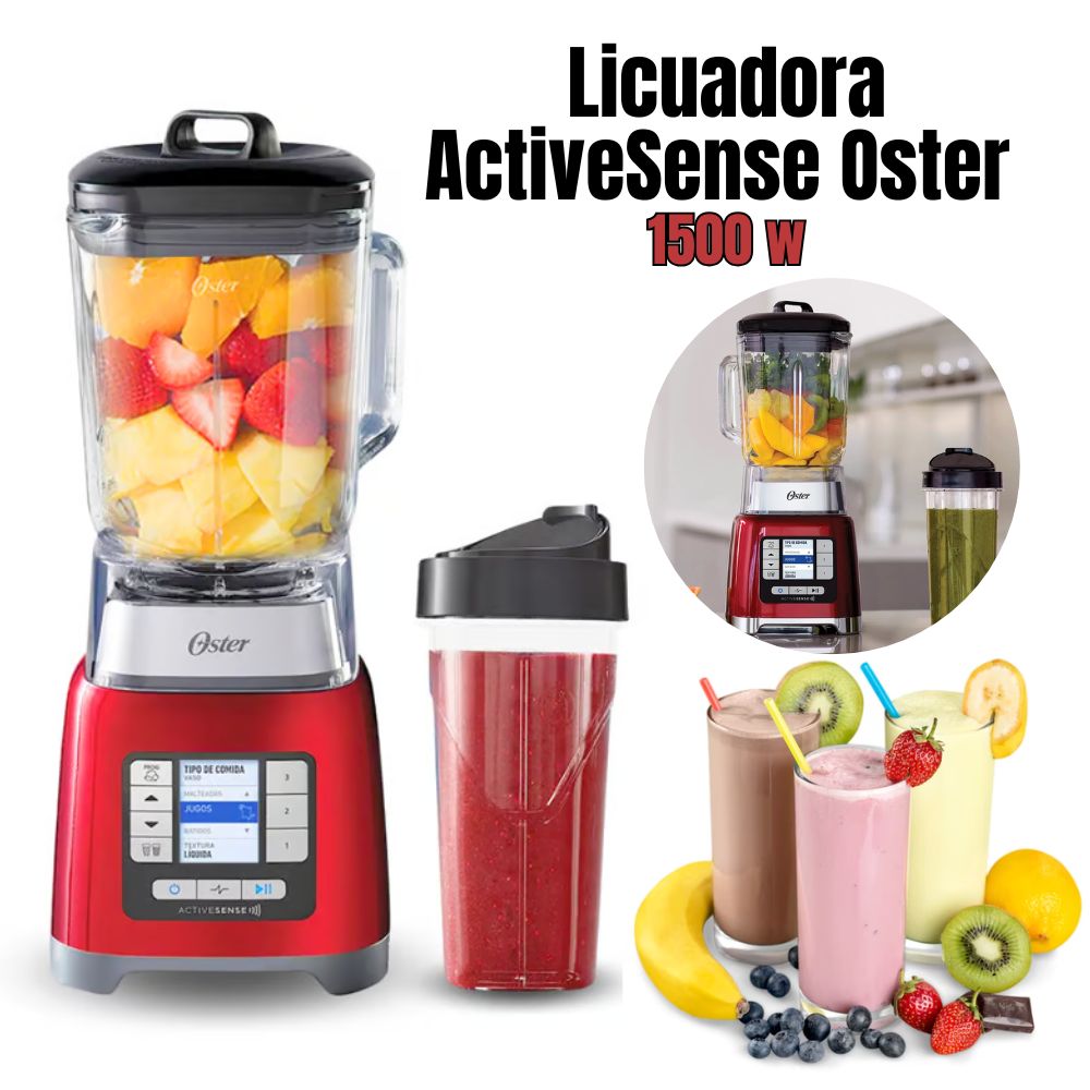 LICUADORA OSTER ACTIVESENSE + VASO BLEN N GO BLSTTDG RBG - 1