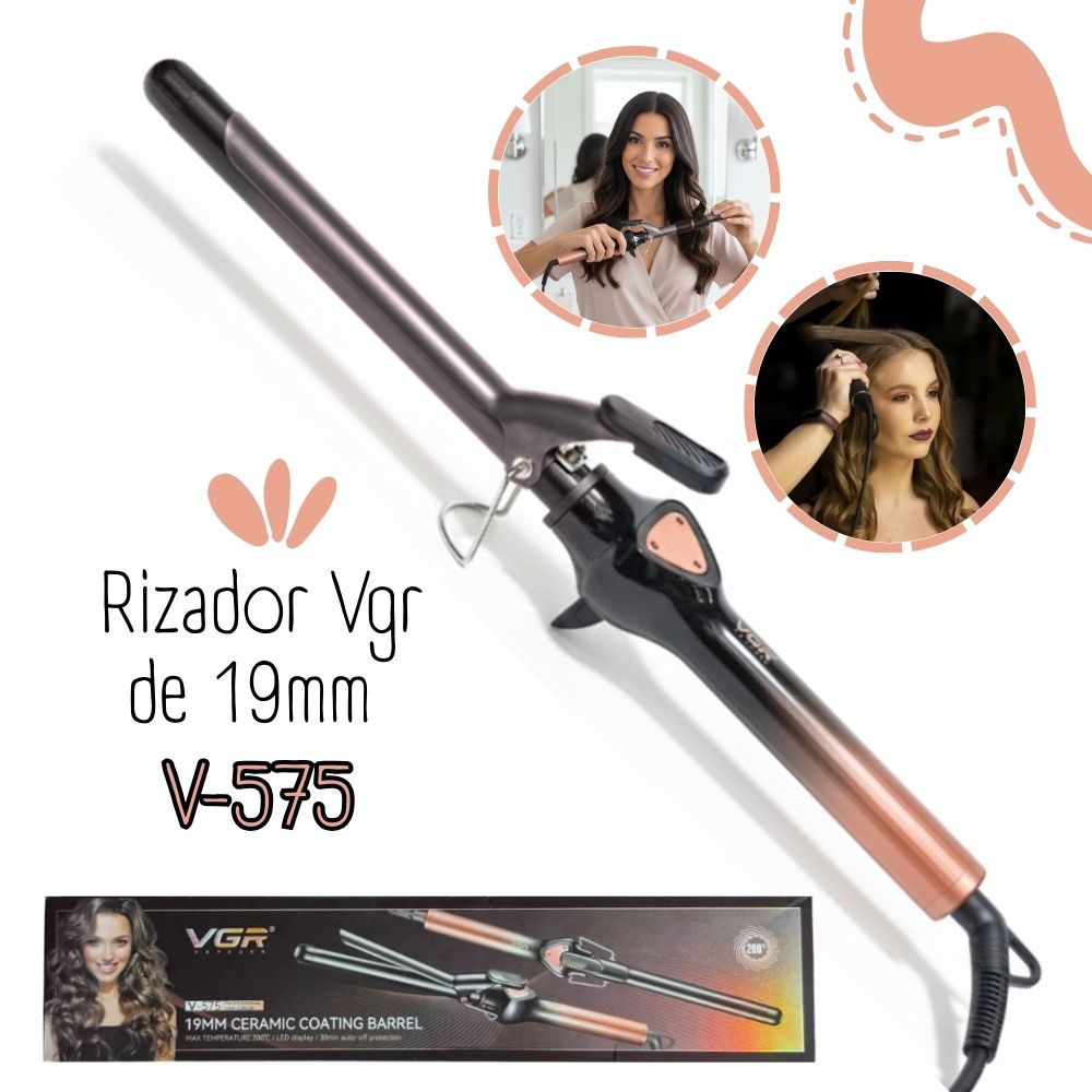 RIZADORA VGR PARA CABELLO DE 19MM V-575 - ROSADO - 1