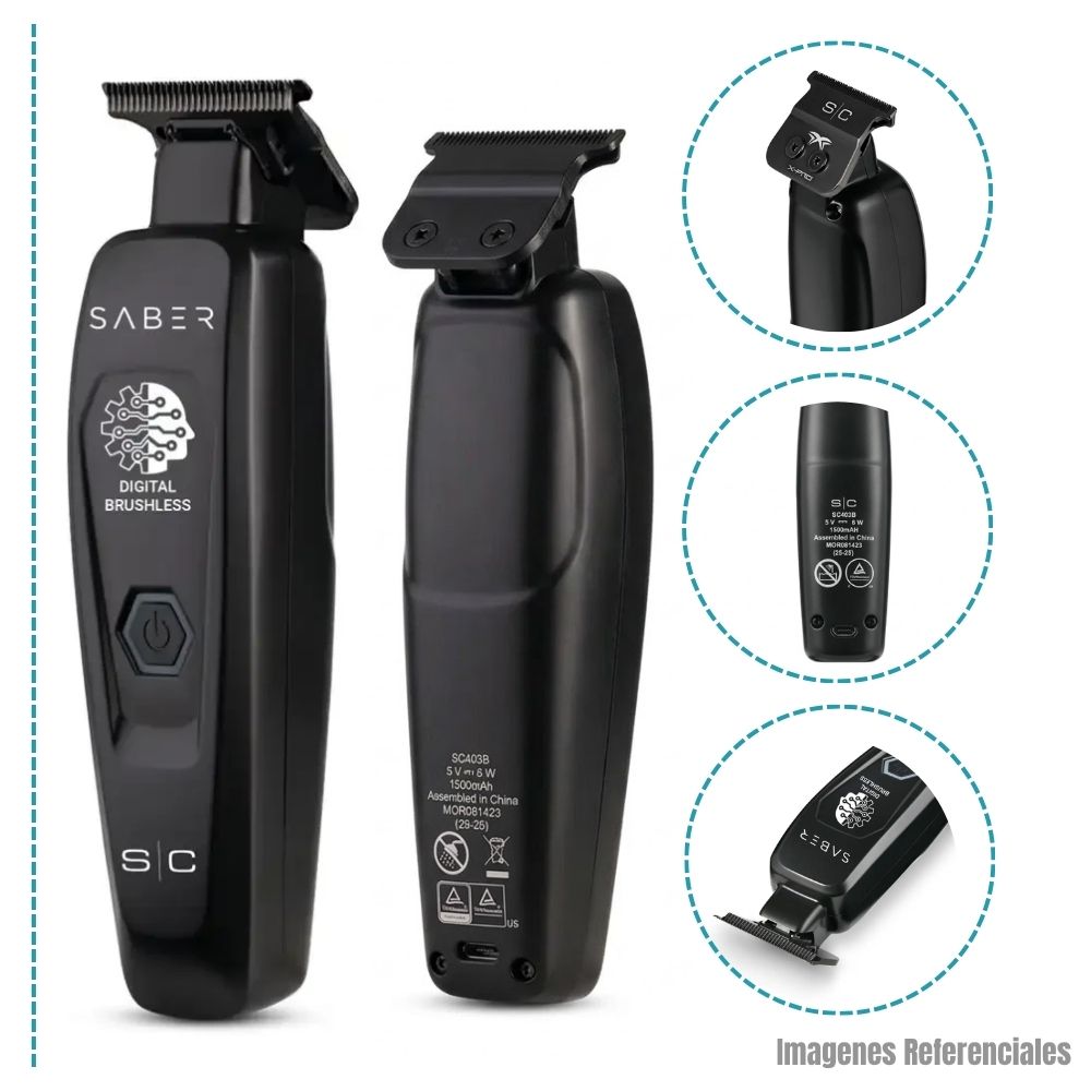 TRIMMER CORDLESS STYLECRAFT SABER BLACK - SC403B - 2