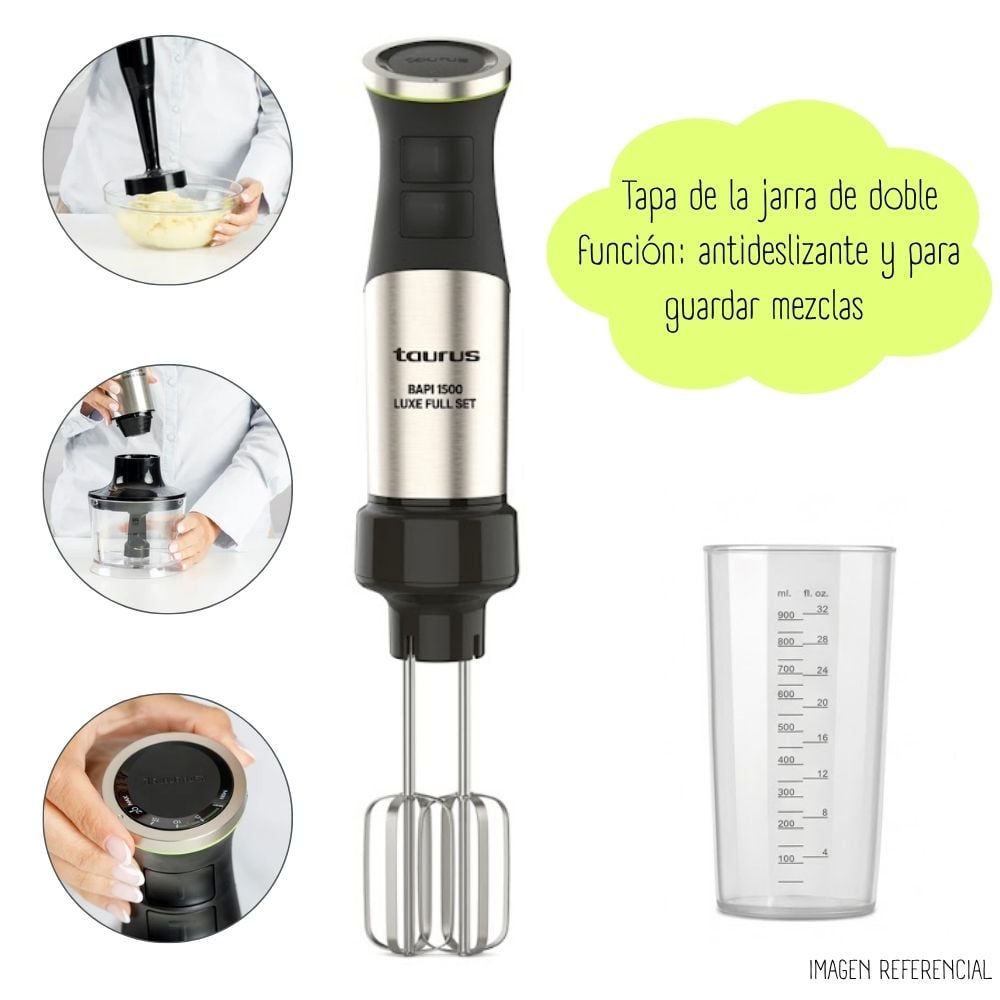 BATIDORA DE INMERSIÓN TAURUS BAPI 1500 LUXE FULL SET - 3