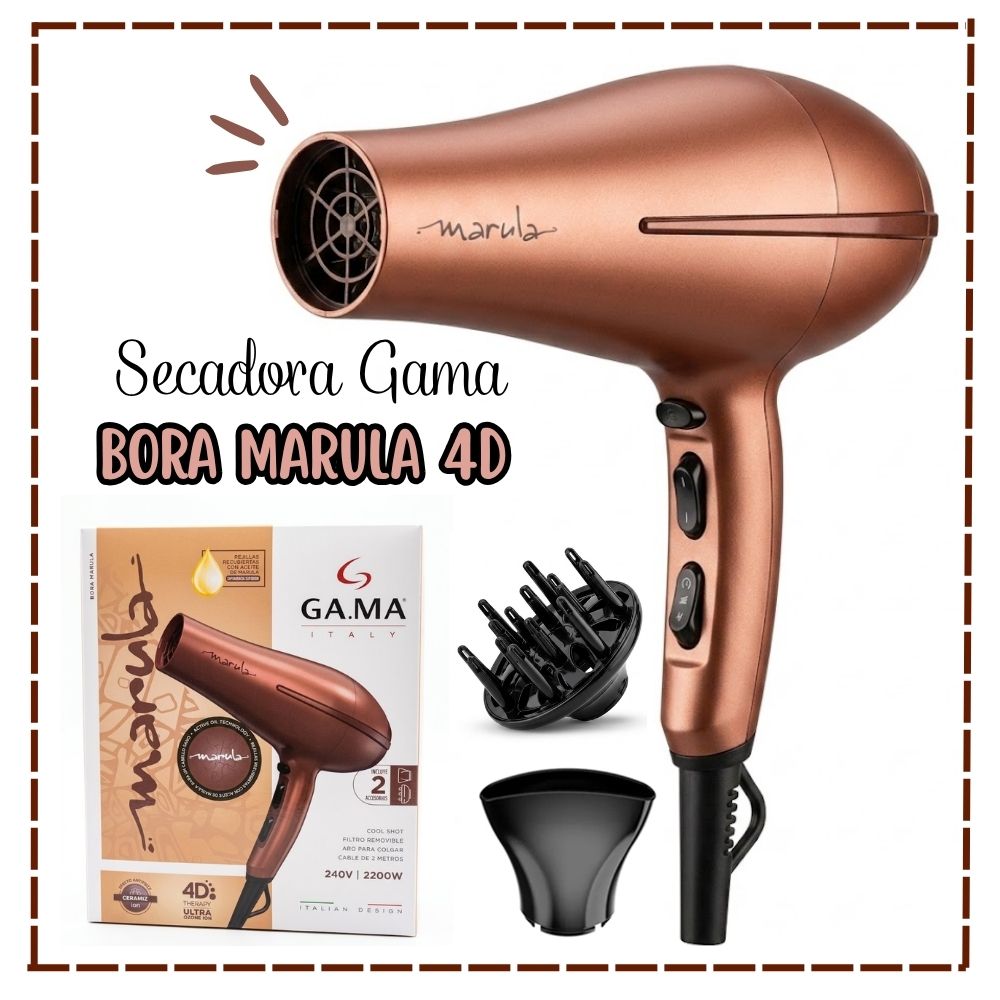 SECADORA DE CABELLO GAMA BORA MARULA 4D - 1
