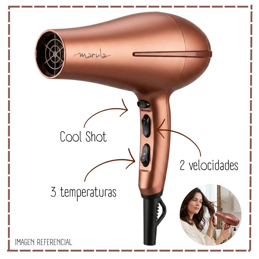 SECADORA DE CABELLO GAMA BORA MARULA 4D - 3
