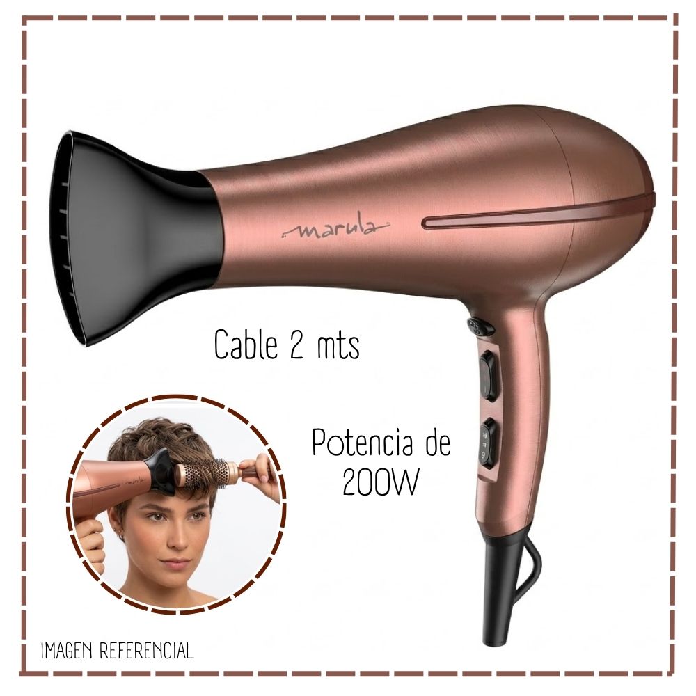 SECADORA DE CABELLO GAMA BORA MARULA 4D - 5