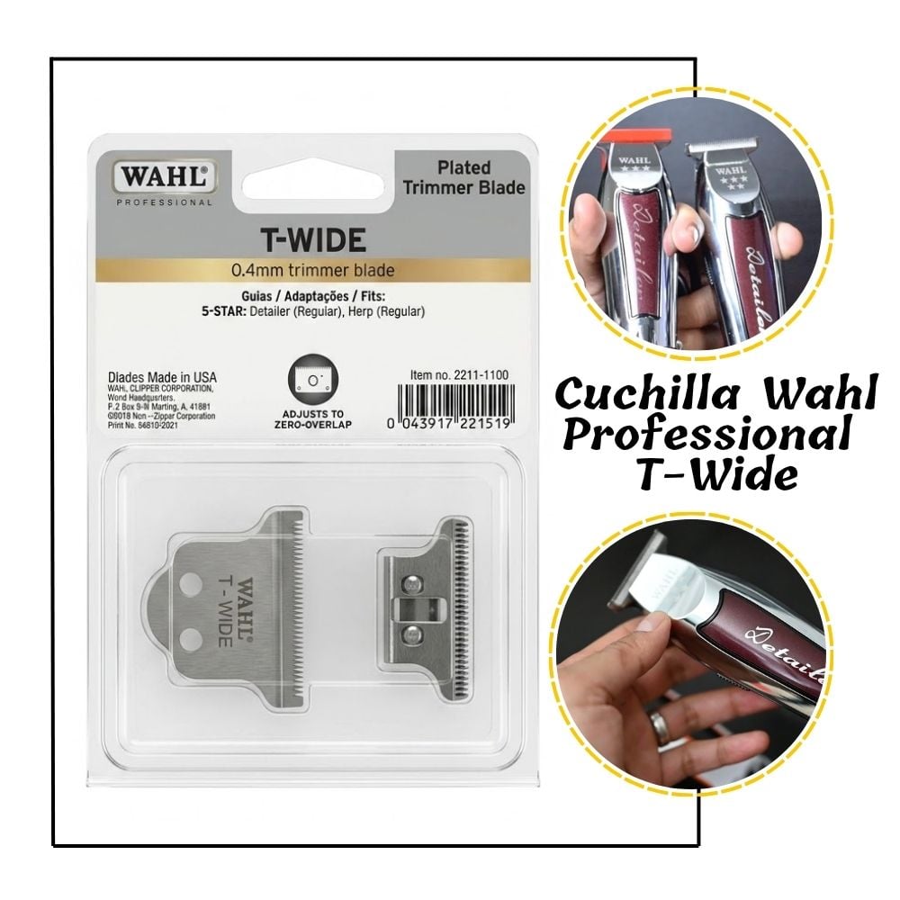 CUCHILLA WAHL T-WIDE REPUESTO 02215-1108 - 1