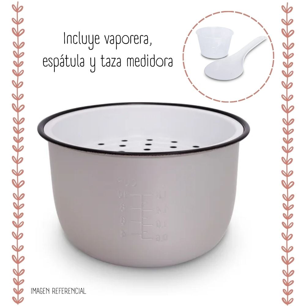 OLLA ARROCERA MI-RAY OM-T339 1.8L BLANCO - 7