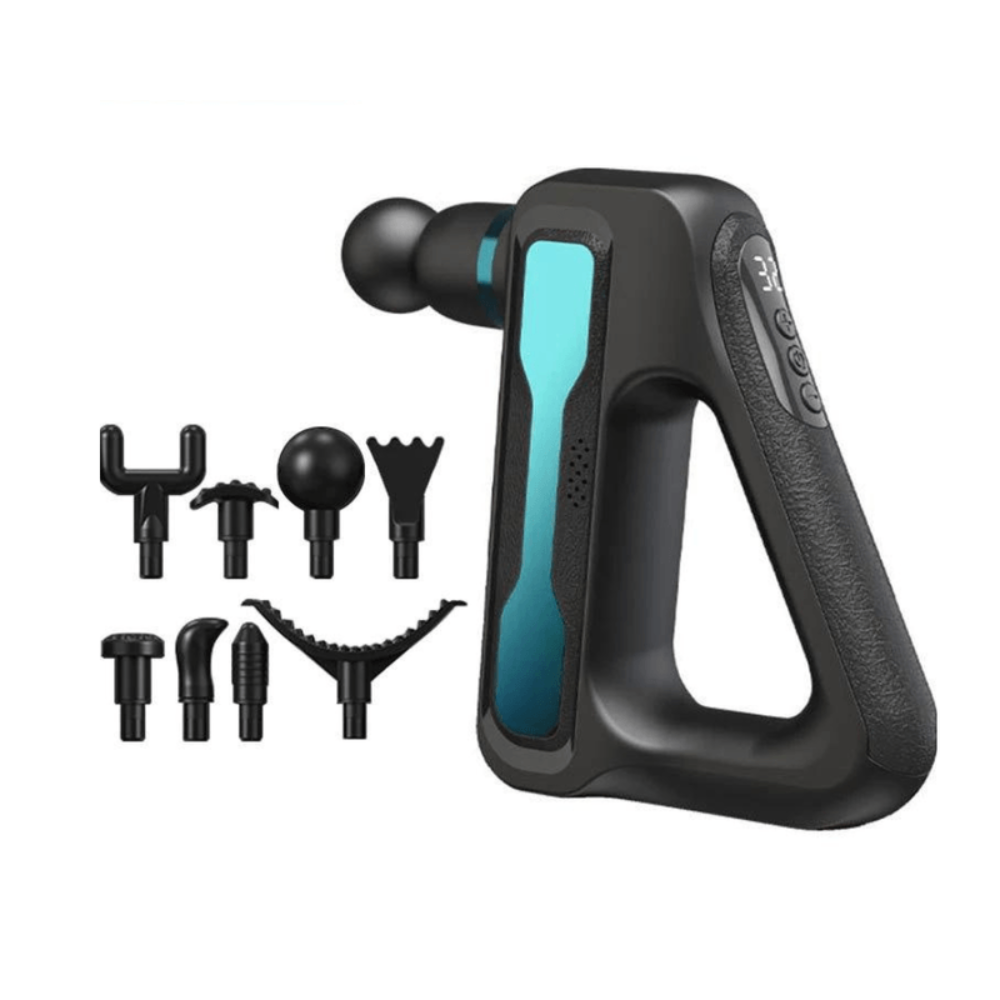 MASAJEADOR BLUIDEA FASCIAL GUN DIGITAL BLD-888 TURQUESA/PLOMO - 2