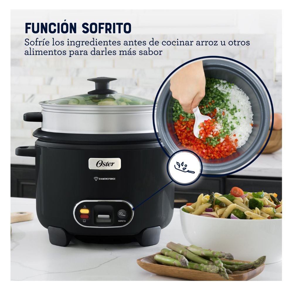 OLLA ARROCERA 3 EN 1 DE 15 TZ DIAMONDFORCE OSTER – CKSTRC15DFBLK 053 - 5