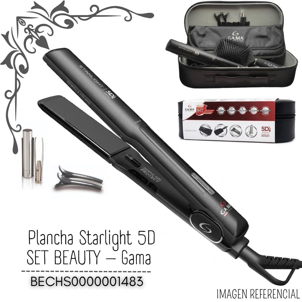 PLANCHA STARLIGHT DIG IHT 5D TITANIO GAMA – MALETA - 1