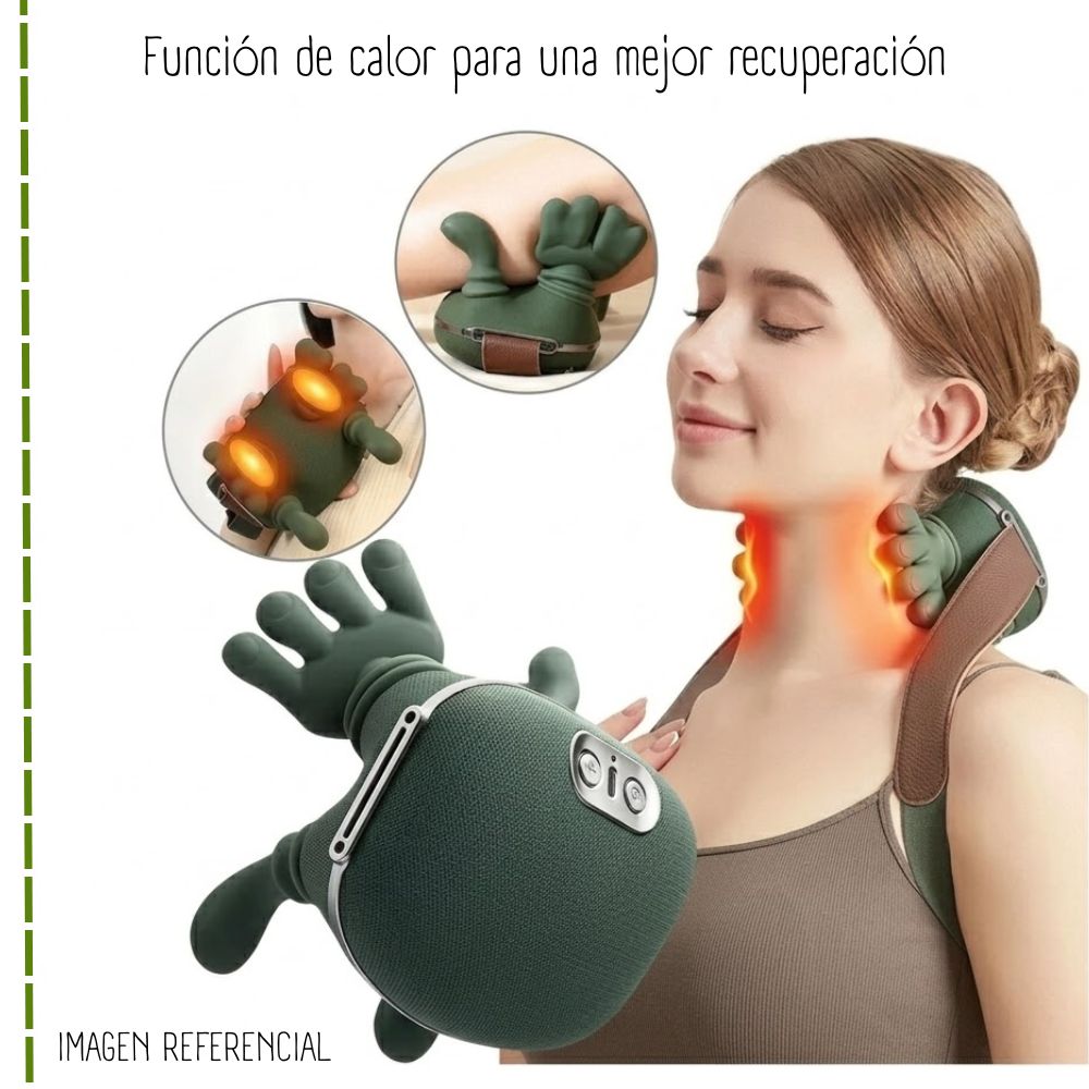 MASAJEADOR ELÉCTRICO DE HOMBROS Y CUELLO JBY-827 FORMA DE MANITO - 3