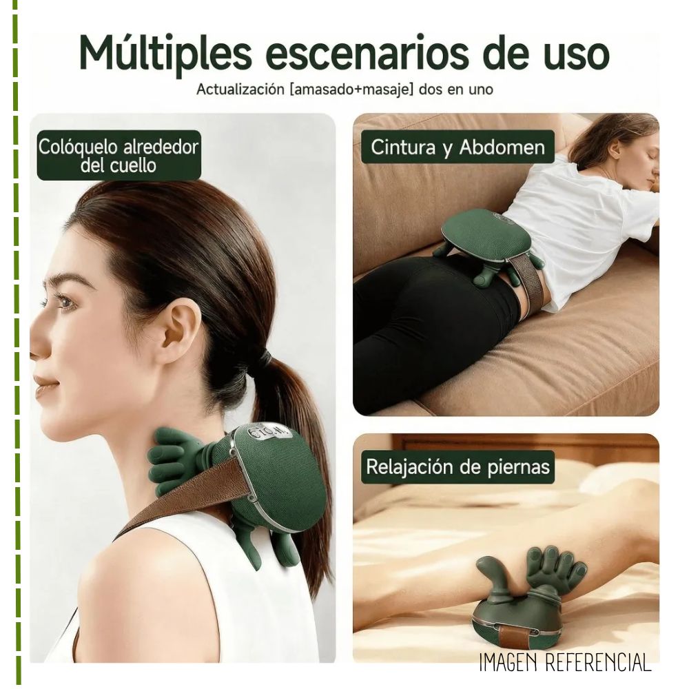 MASAJEADOR ELÉCTRICO DE HOMBROS Y CUELLO JBY-827 FORMA DE MANITO - 4