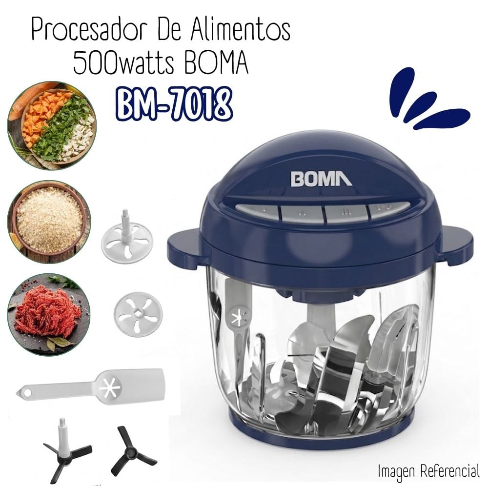 PROCESADOR DE ALIMENTOS BOMA DE 500W - BM-7018 - 1