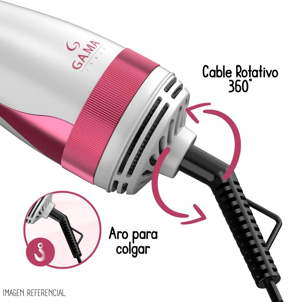 CEPILLO MODELADOR GAMA GLAMOUR PINK BRUSH 4 EN 1 - 4