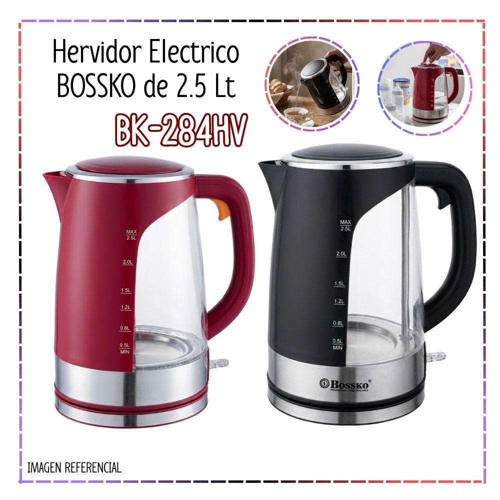HERVIDOR ELECTRICO BOSSKO 2.5 L BK-284HV - 1