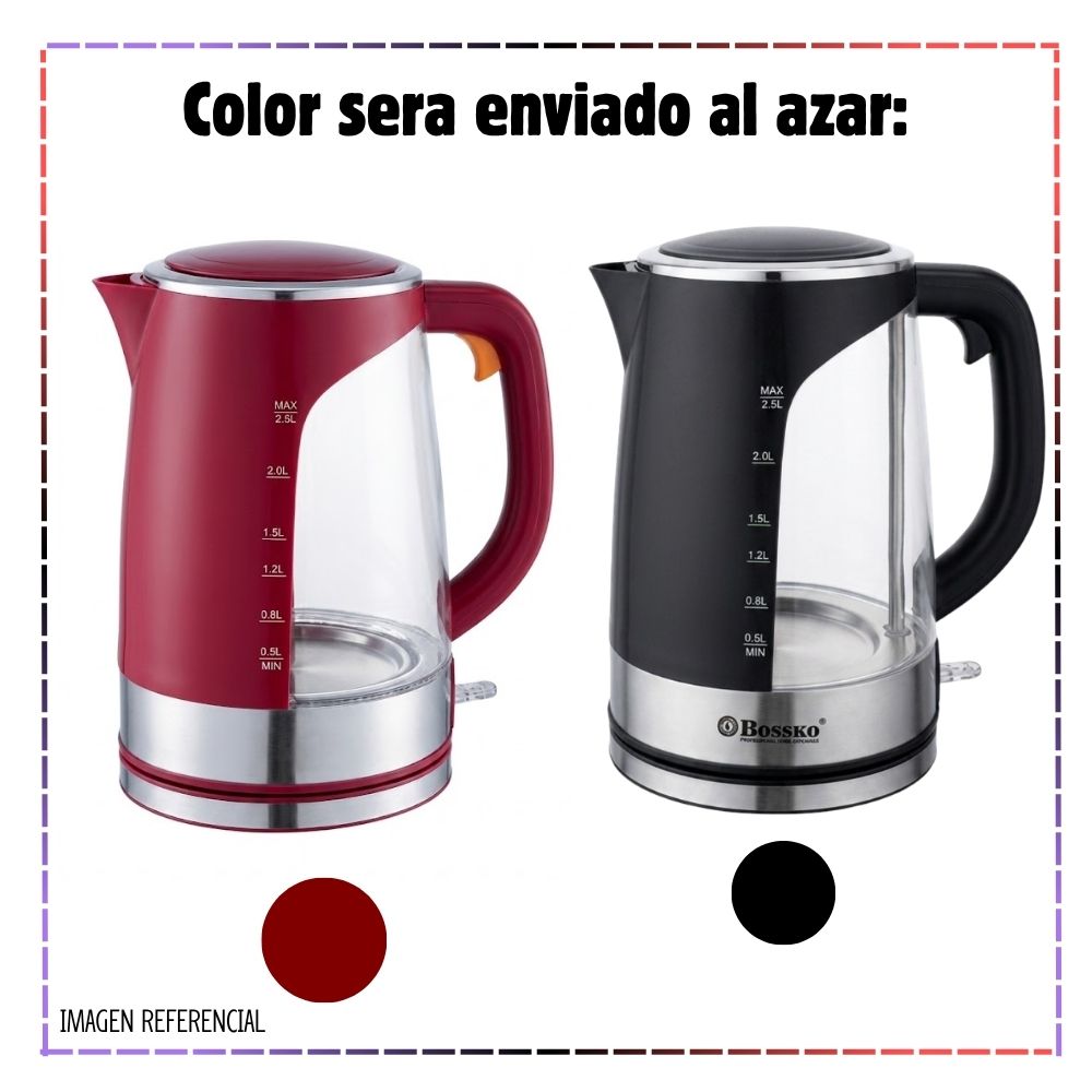 HERVIDOR ELECTRICO BOSSKO 2.5 L BK-284HV - 3