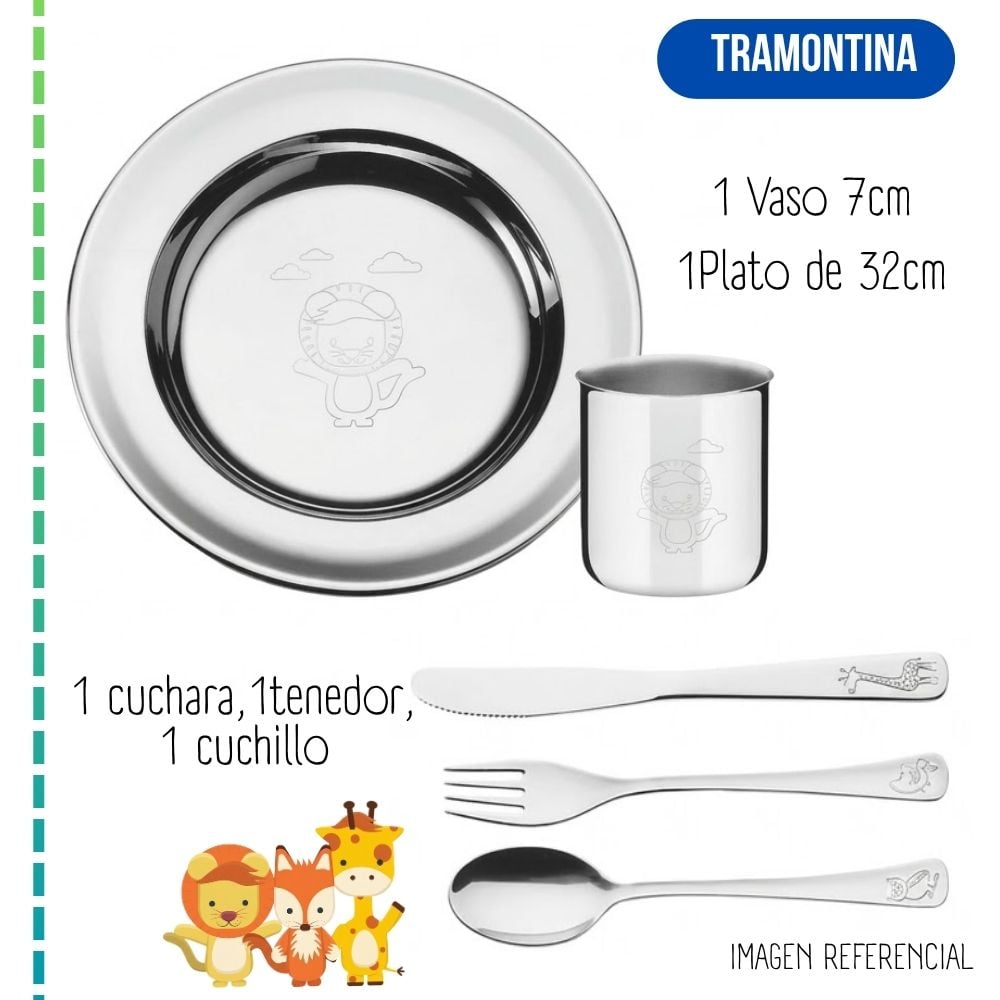Juego de Cubiertos TRAMONTINA Niños Baby Friends 5 pzs - 2
