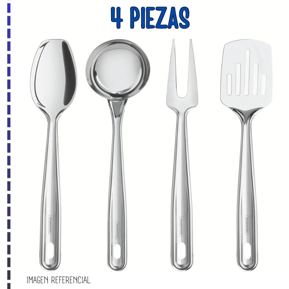 JUEGO DE UTENSILIOS TRAMONTINA EXTRATA 4 PIEZAS - 2